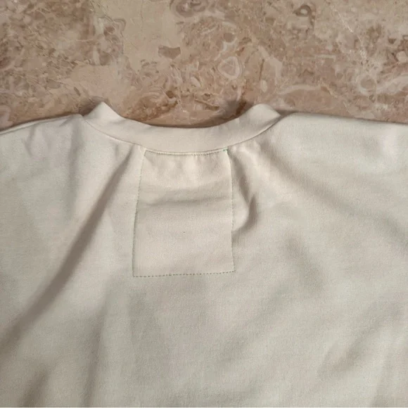 Aviator Nation Cream Sweater with Rainbow Stripes - Picture 8 of 9